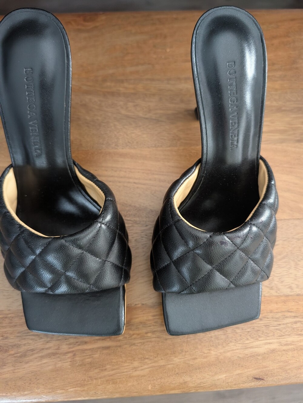 Bottega Veneta Black Quilted Slide Mules Size 40 - Picture 2 of 8
